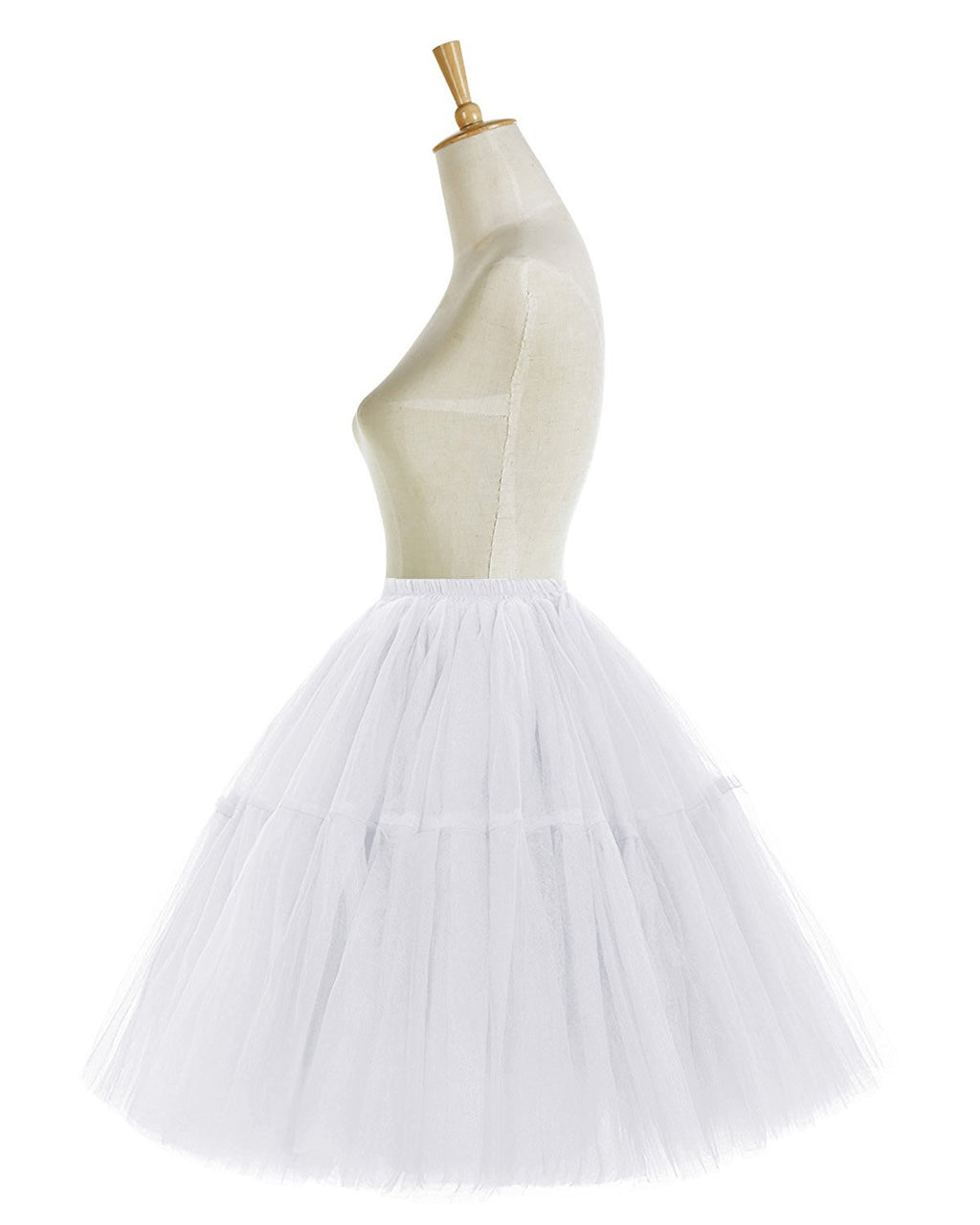 Rosenvy Women's Midi A-Line Fluffy Tulle Tutu Skirt