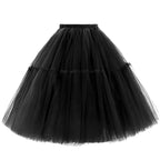 Rosenvy Women's Midi A-Line Fluffy Tulle Tutu Skirt