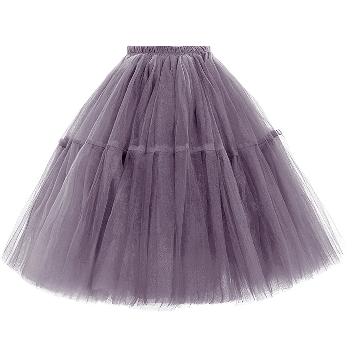 Rosenvy Women's Midi A-Line Fluffy Tulle Tutu Skirt