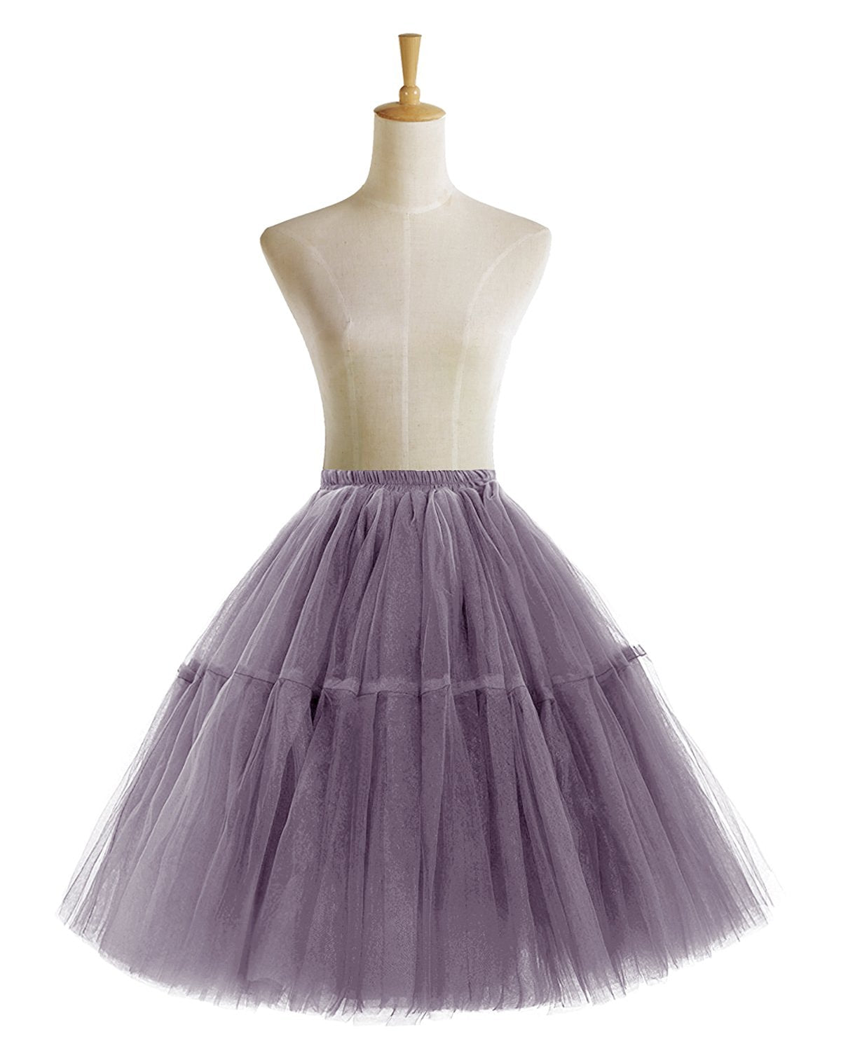 Rosenvy Women's Midi A-Line Fluffy Tulle Tutu Skirt