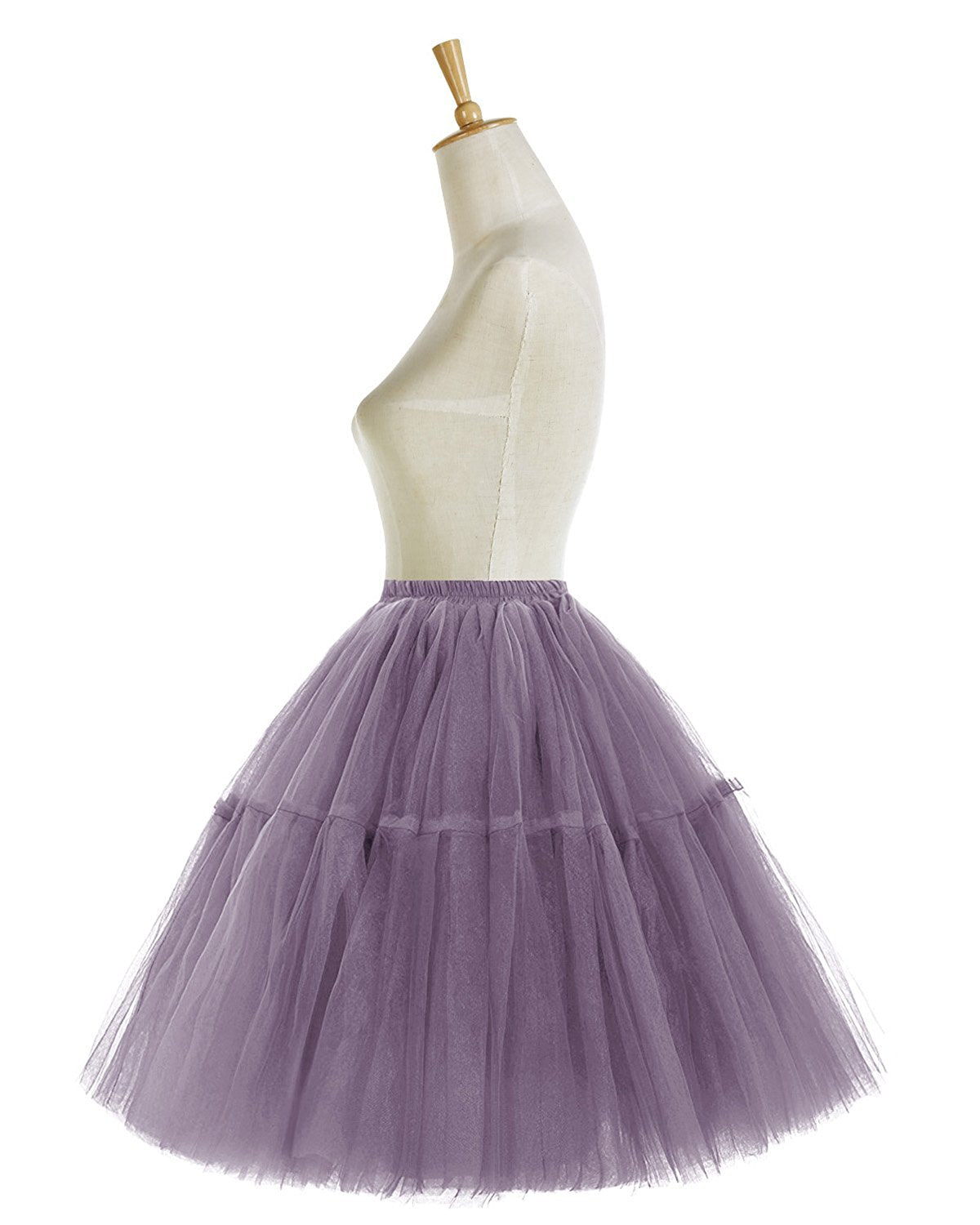 Rosenvy Women's Midi A-Line Fluffy Tulle Tutu Skirt