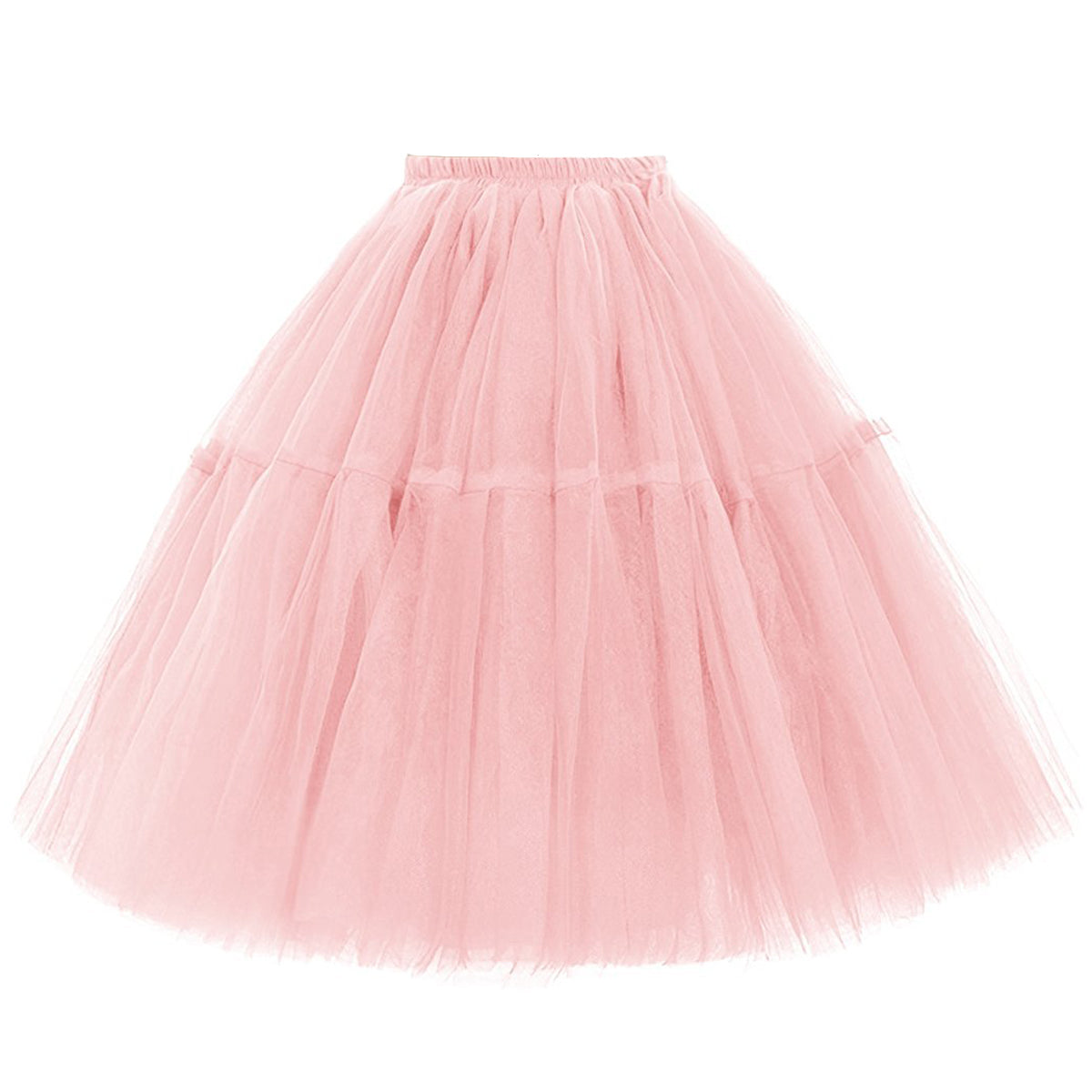 Rosenvy Women's Midi A-Line Fluffy Tulle Tutu Skirt