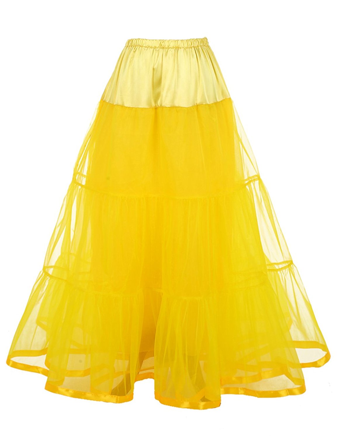 Rosenvy Women's Ankle-Length Crinoline Petticoat Slip