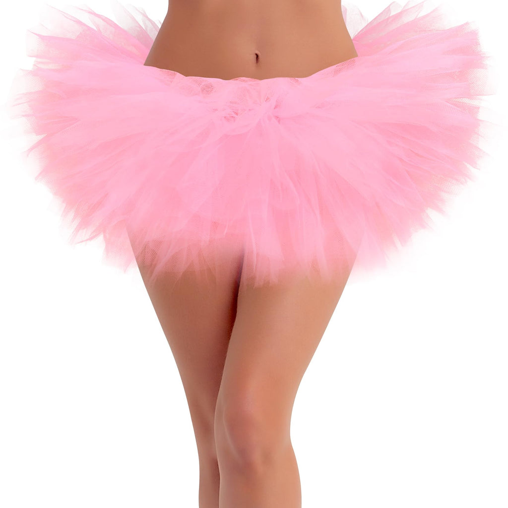 Rosenvy Women's Fluffy 5-Layer Tulle Tutu Skirt