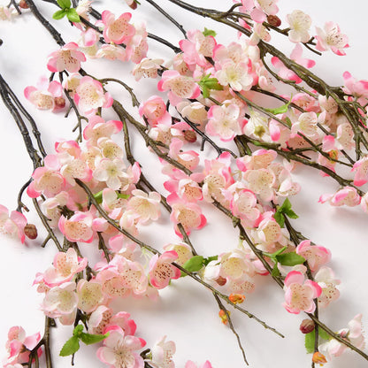 4 Pcs 47" Pink Long Stem Artificial Cherry Blossom Flowers Branches