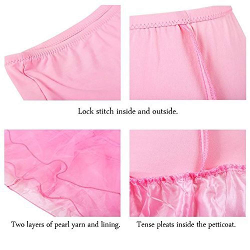 Rosenvy Women's 50s Vintage Rockabilly Petticoat Underskirt