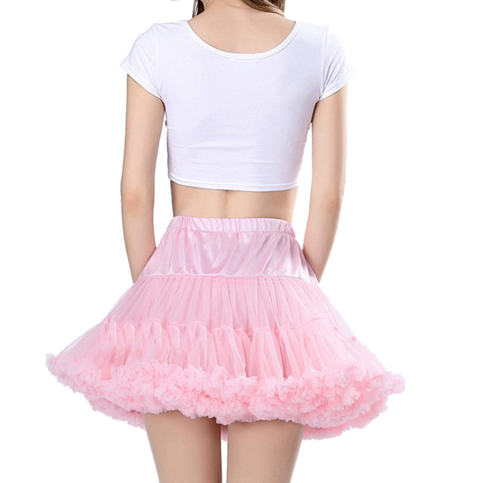 Rosenvy Women's Fluffy Multi-Layered Tulle Tutu Skirt