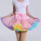 ROSENVY Colette Colorblock Ruffled Tulle Tutu Skirt