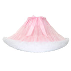 Rosenvy Women's Elastic Waist Puffy Tulle Tutu Skirt