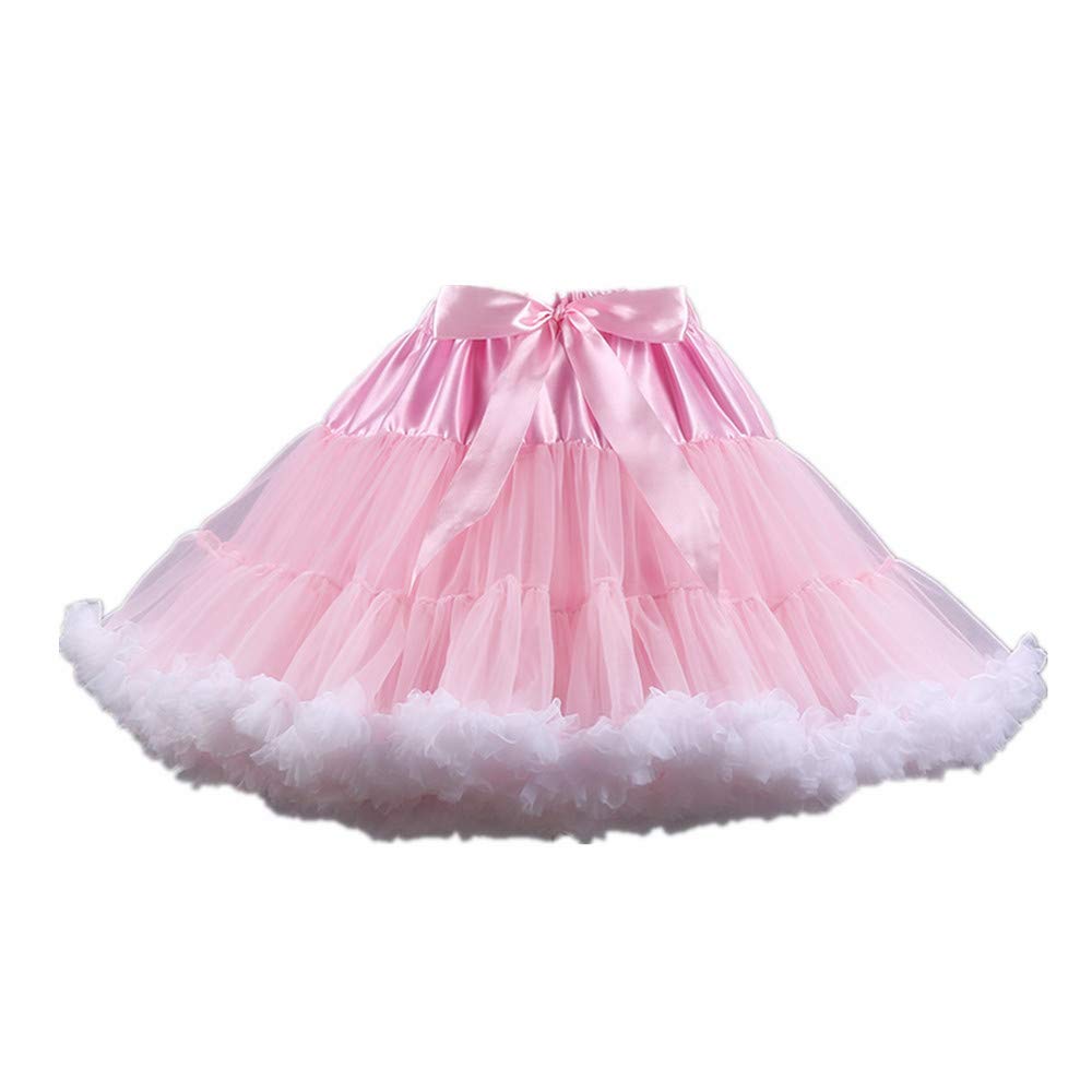ROSENVY Colette Colorblock Ruffled Tulle Tutu Skirt