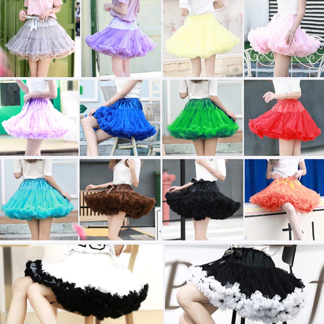 ROSENVY Colette Ruffled Tulle Tutu Skirt