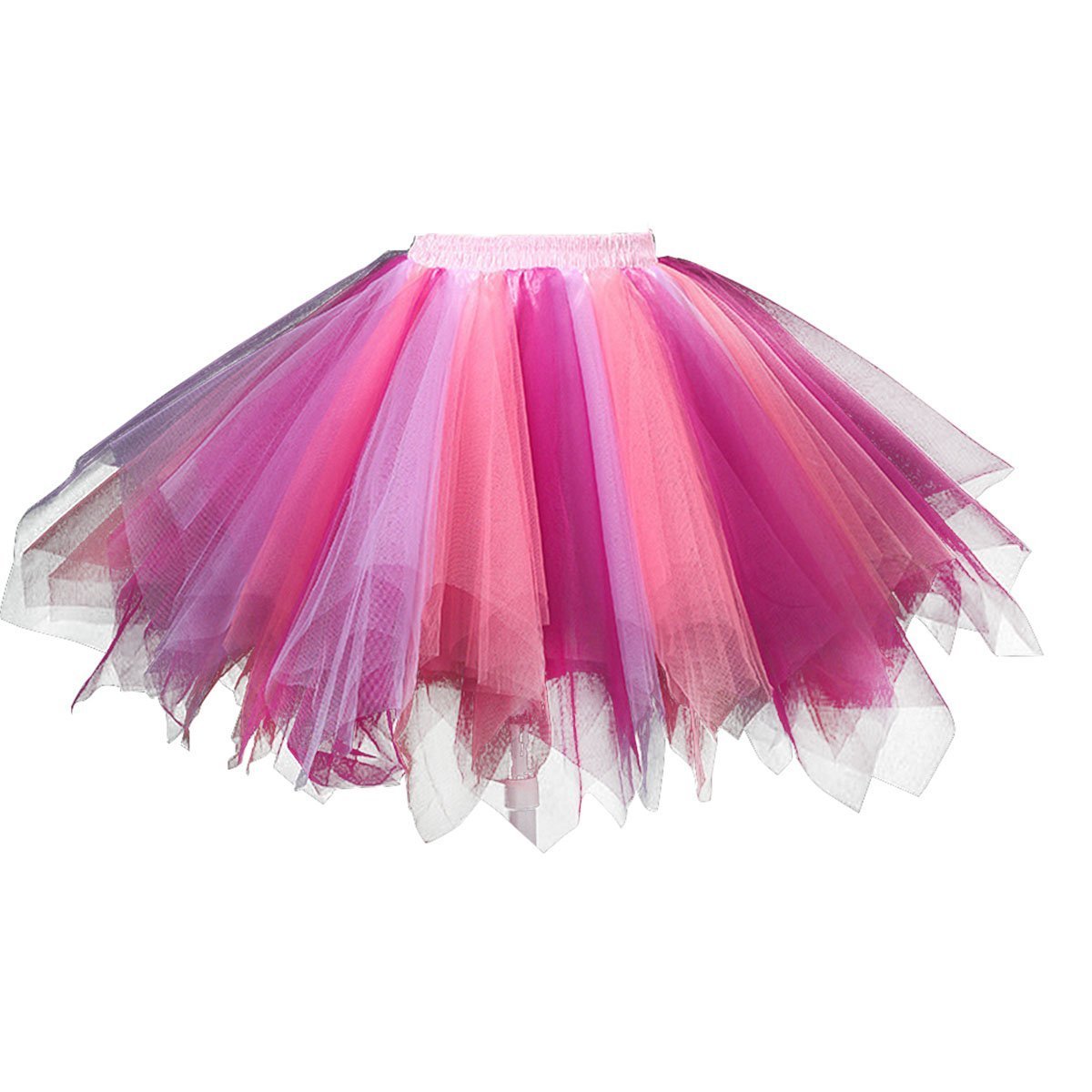 Rosenvy Women's Multicolored Ballet Tulle Tutu Skirt