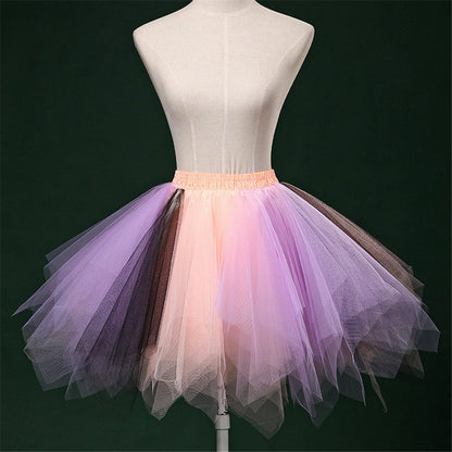 Rosenvy Women's Multicolored Ballet Tulle Tutu Skirt
