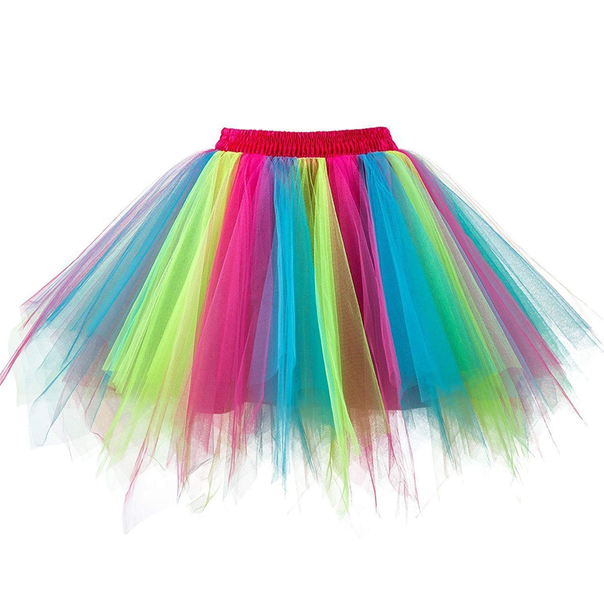 ROSENVY Camille Colorblock Tulle Tutu Skirt