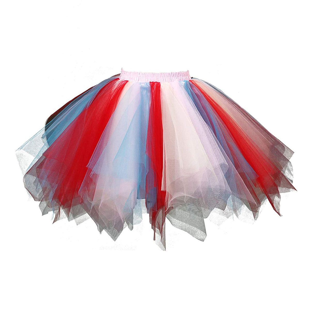 ROSENVY Camille Colorblock Tulle Tutu Skirt