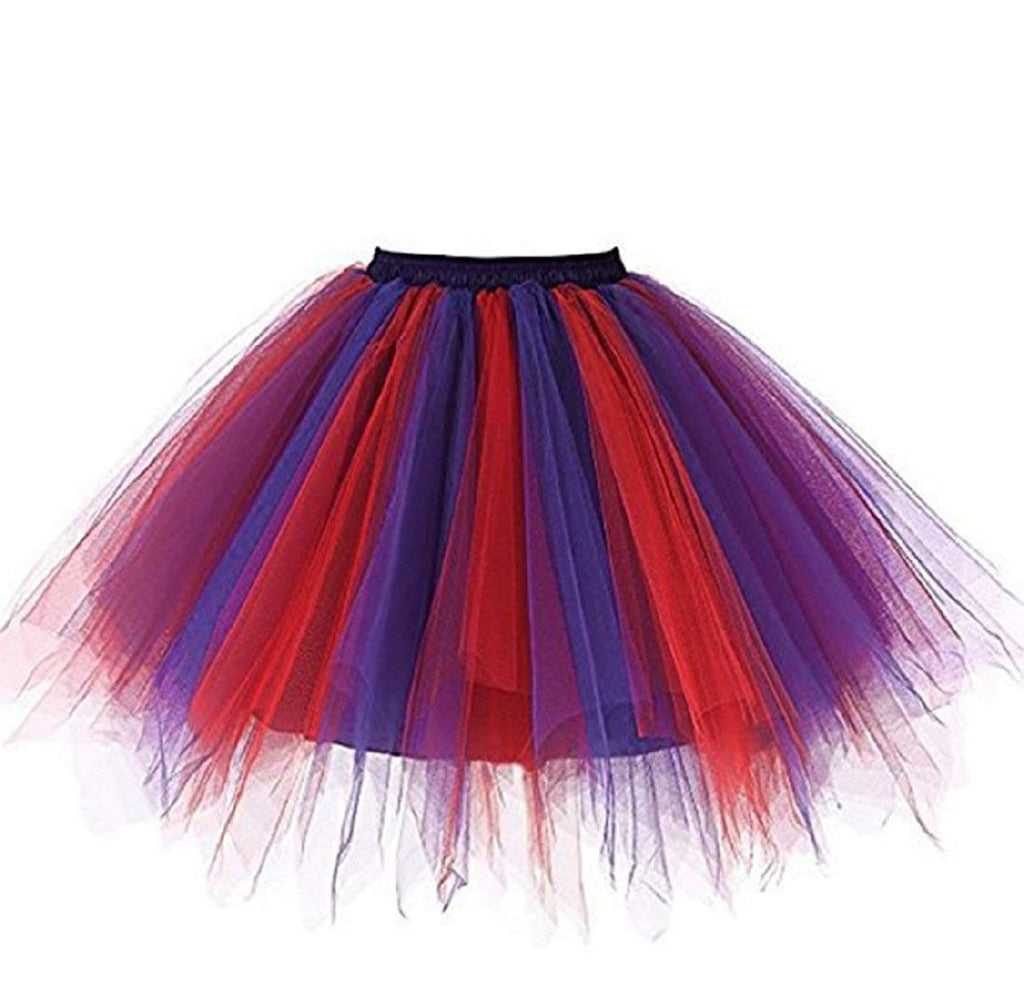 ROSENVY Camille Colorblock Tulle Tutu Skirt