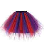 ROSENVY Camille Colorblock Tulle Tutu Skirt