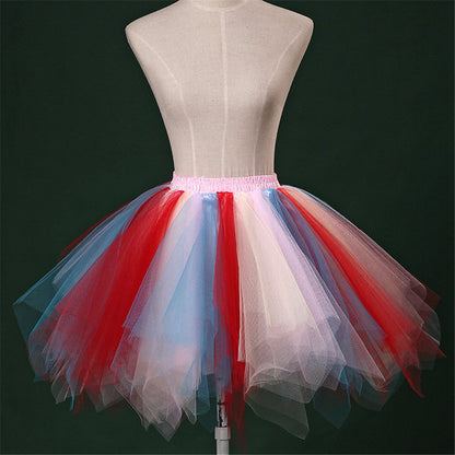 Rosenvy Women's Multicolored Ballet Tulle Tutu Skirt