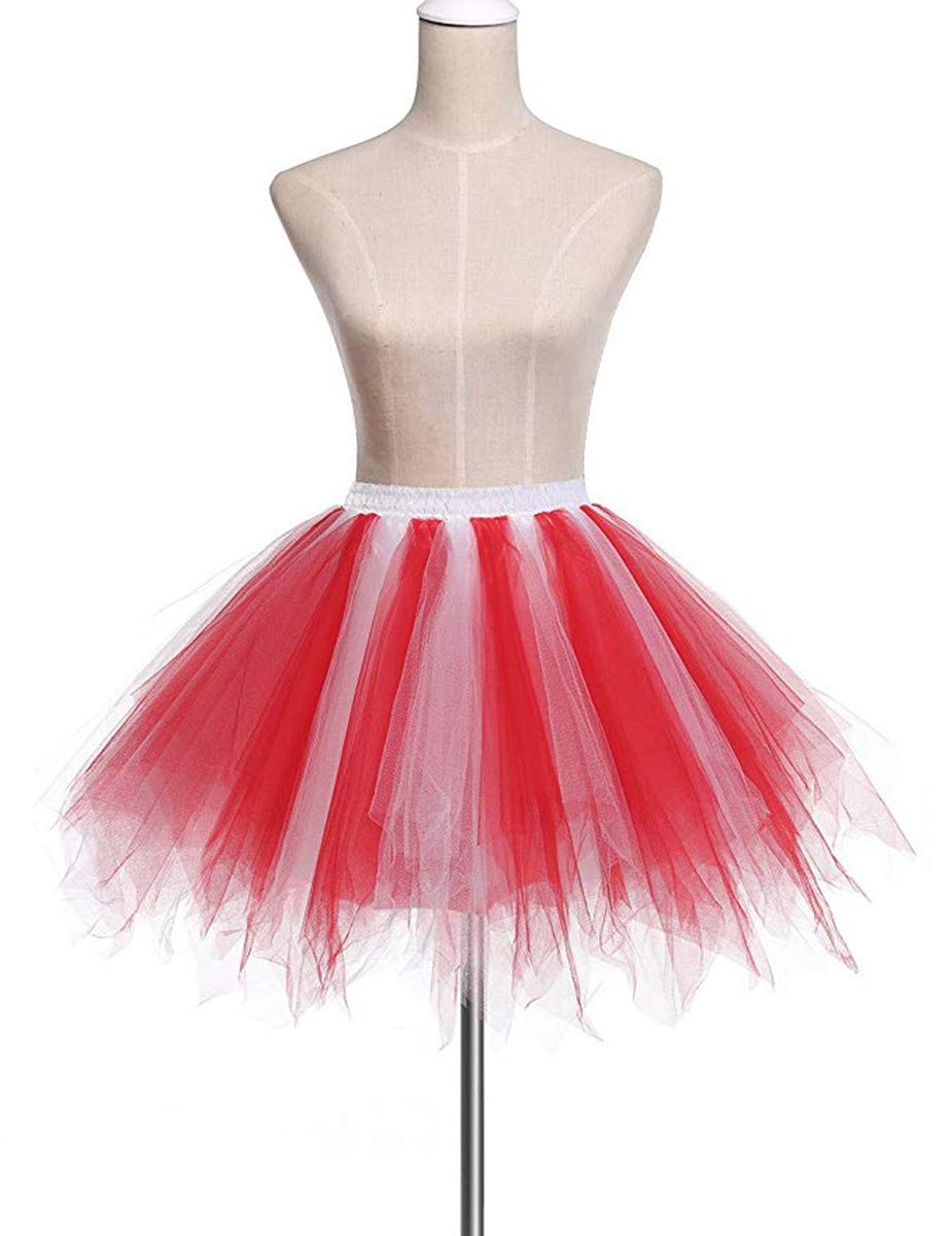 Rosenvy Women's Multicolored Ballet Tulle Tutu Skirt