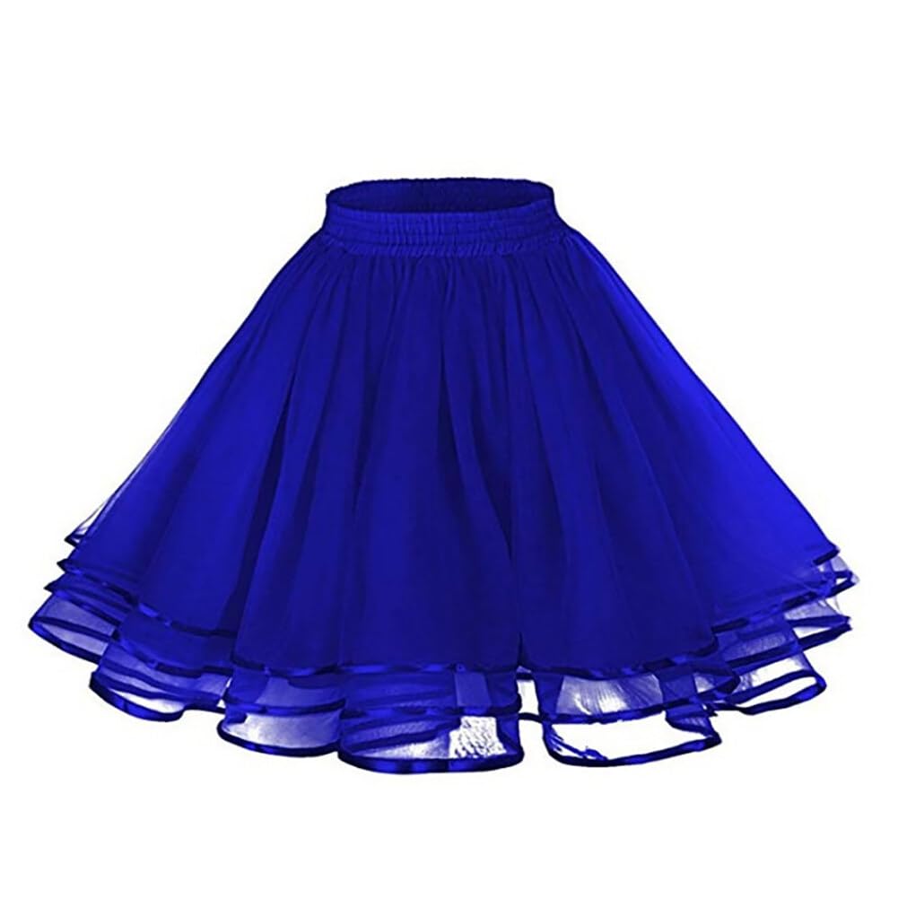 Rosenvy Women's 3-Layer Tulle Petticoat Tutu Underskirt