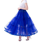 Rosenvy Women's Ankle-Length Crinoline Petticoat Slip