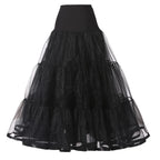 Rosenvy Women's Ankle-Length Crinoline Petticoat Slip