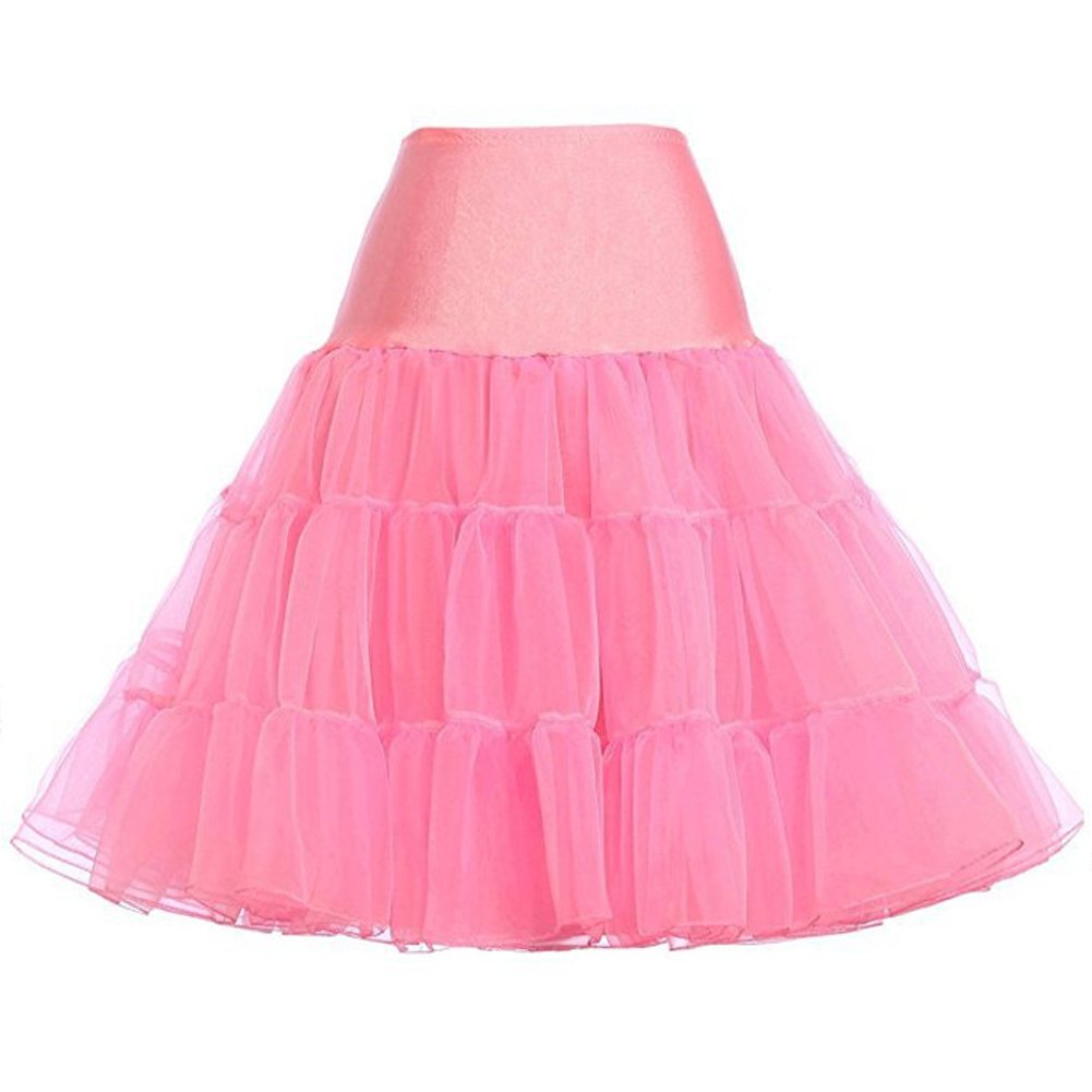 Rosenvy Women's 50s Vintage Rockabilly Petticoat Underskirt