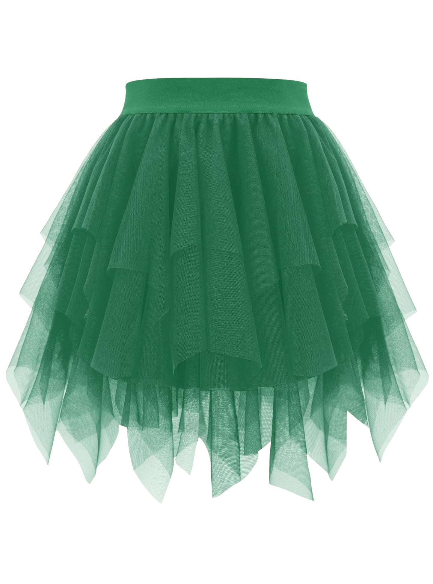 Rosenvy Women's Fluffy High-Low Layered Tulle Tutu Skirt