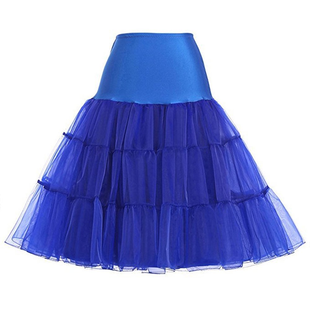 Rosenvy Women's 50s Vintage Rockabilly Petticoat Underskirt