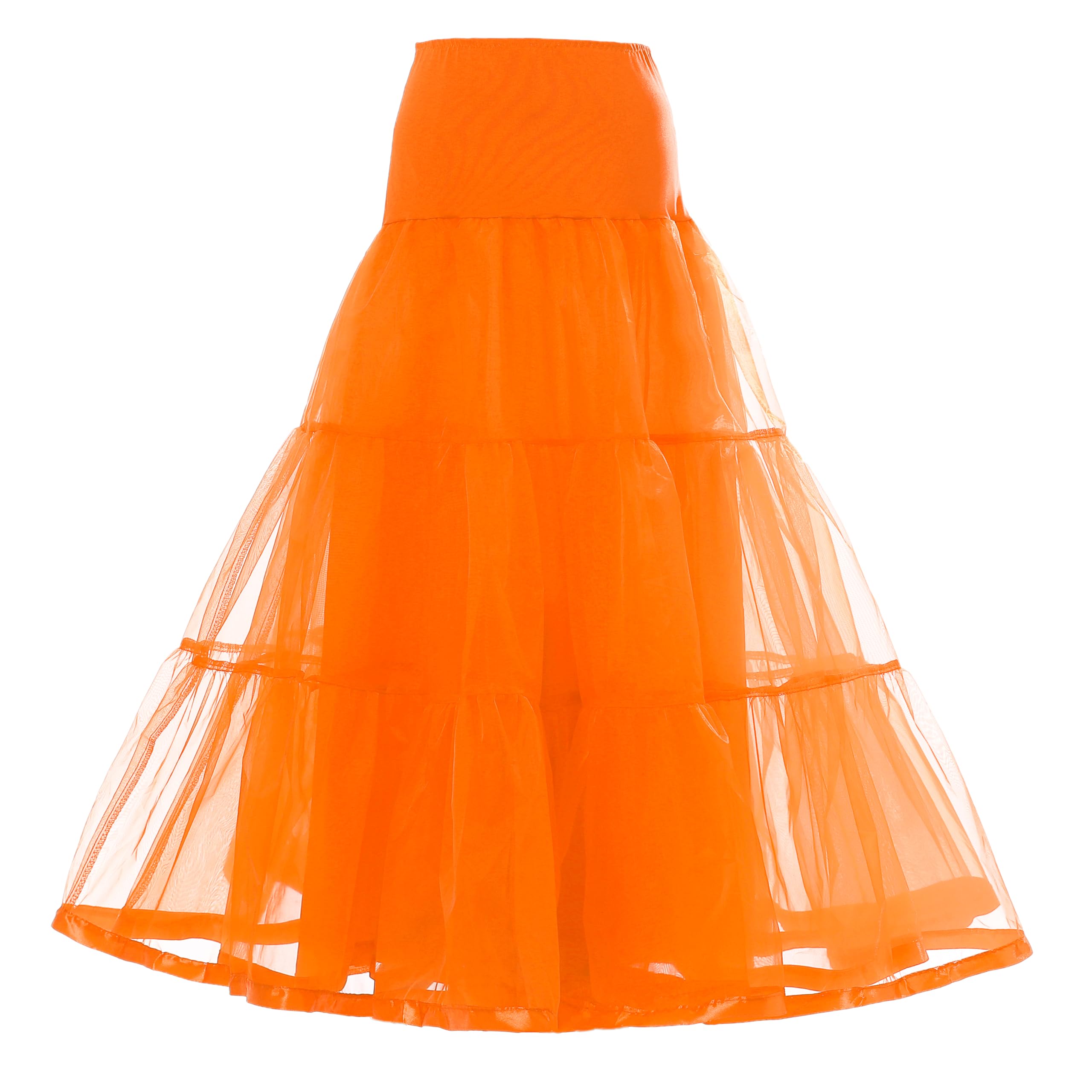 Rosenvy Women's Ankle-Length Crinoline Petticoat Slip