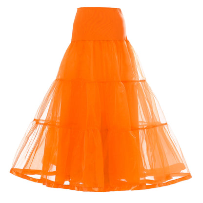 Rosenvy Women's Ankle-Length Crinoline Petticoat Slip