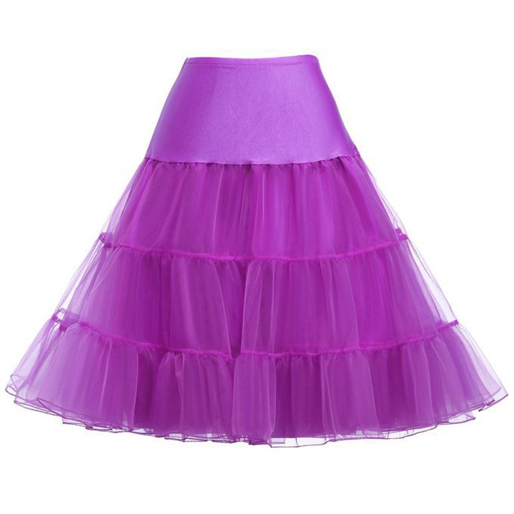 Rosenvy Women's 50s Vintage Rockabilly Petticoat Underskirt