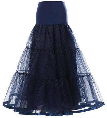 Rosenvy Women's Ankle-Length Crinoline Petticoat Slip