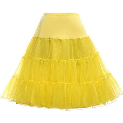 Rosenvy Women's 50s Vintage Rockabilly Petticoat Underskirt