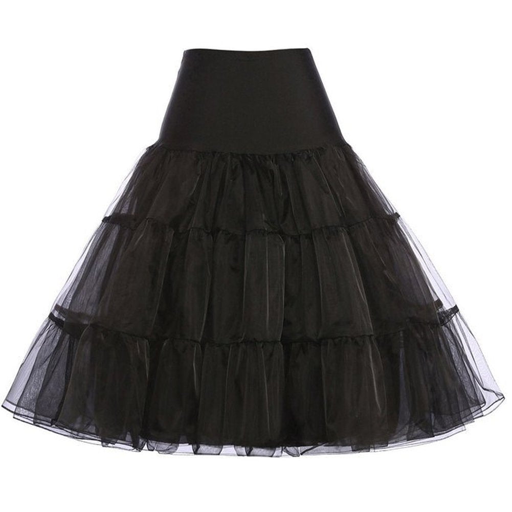 Rosenvy Women's 50s Vintage Rockabilly Petticoat Underskirt