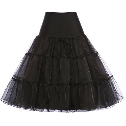 Rosenvy Women's 50s Vintage Rockabilly Petticoat Underskirt