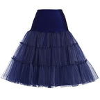 Rosenvy Women's 50s Vintage Rockabilly Petticoat Underskirt