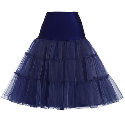 Rosenvy Women's 50s Vintage Rockabilly Petticoat Underskirt