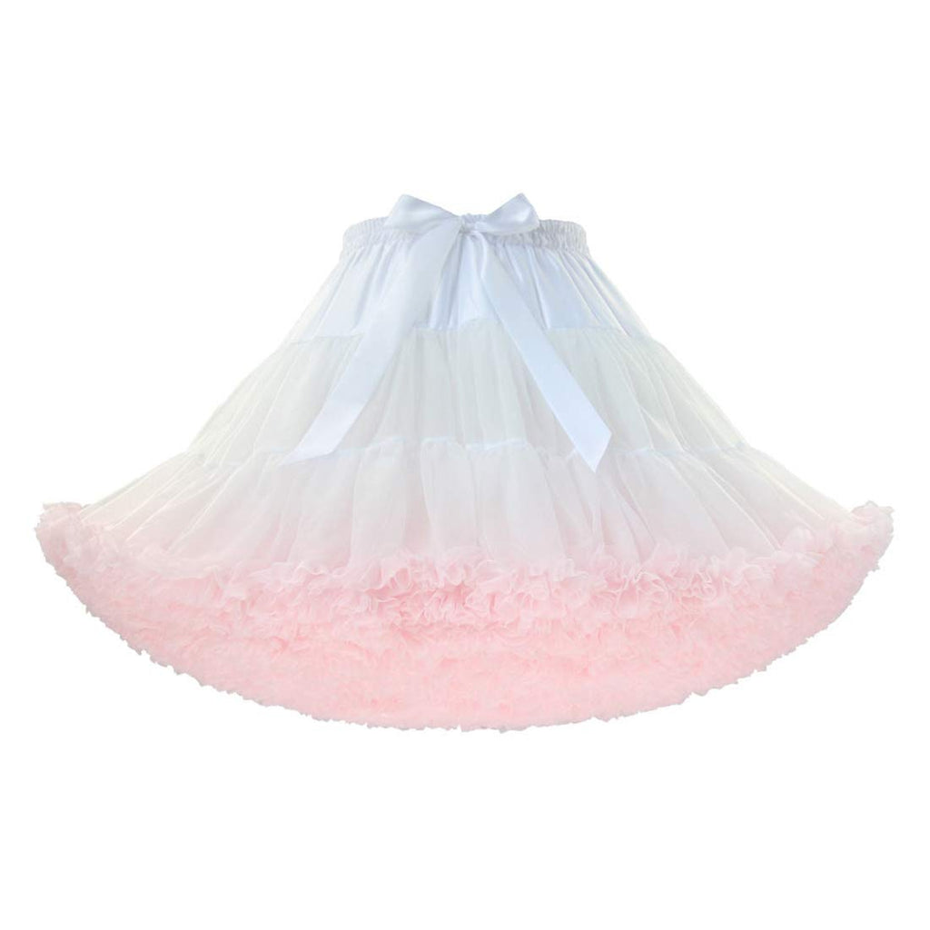 ROSENVY Colette Colorblock Ruffled Tulle Tutu Skirt