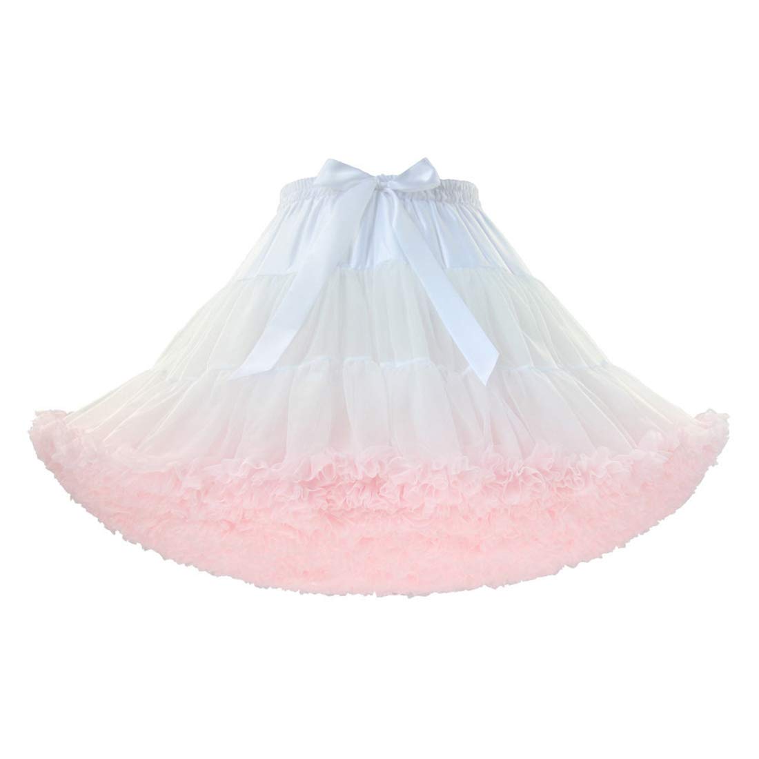ROSENVY Colette Colorblock Ruffled Tulle Tutu Skirt