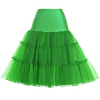 Rosenvy Women's 50s Vintage Rockabilly Petticoat Underskirt