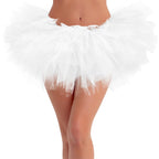 Rosenvy Women's Fluffy 5-Layer Tulle Tutu Skirt