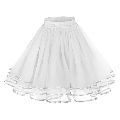 Rosenvy Women's 3-Layer Tulle Petticoat Tutu Underskirt