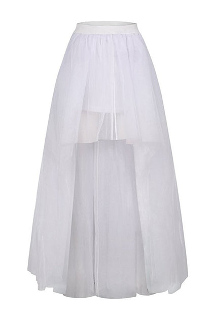 Rosenvy Women’s High-Low Tulle Tutu Skirt with Elastic Waist