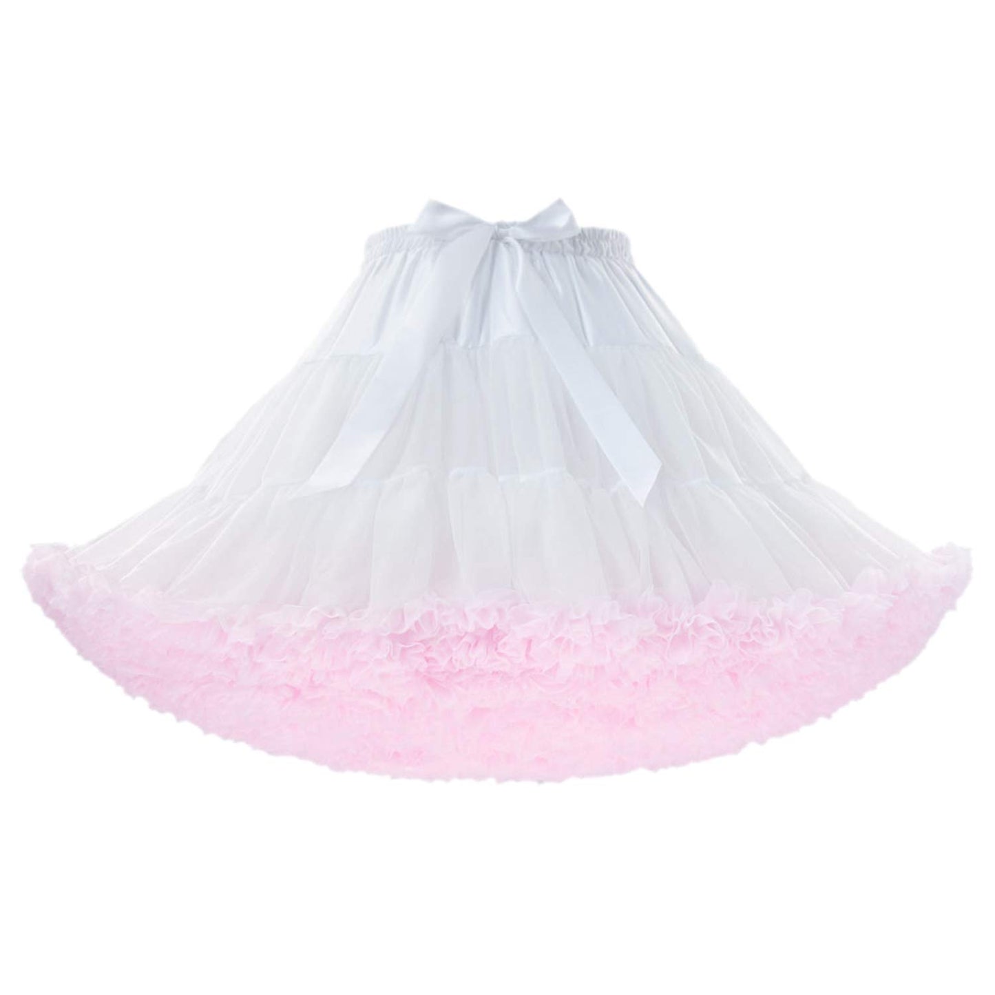 Rosenvy Women's Elastic Waist Puffy Tulle Tutu Skirt