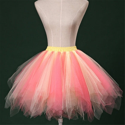 Rosenvy Women's Multicolored Ballet Tulle Tutu Skirt