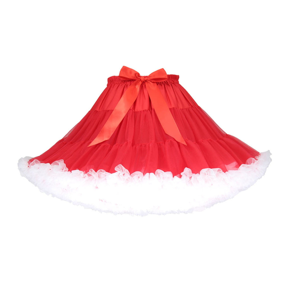 Rosenvy Women's Elastic Waist Puffy Tulle Tutu Skirt