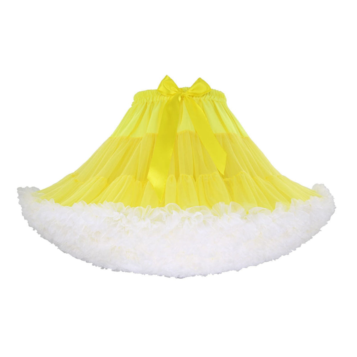 ROSENVY Colette Colorblock Ruffled Tulle Tutu Skirt