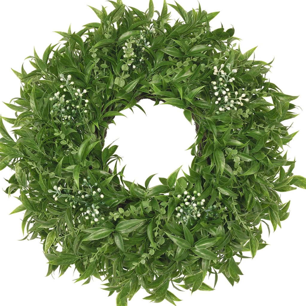The Evergreen Meadow Wreath | 26" Artificial Greenery & Eucalyptus Front Door Wreath