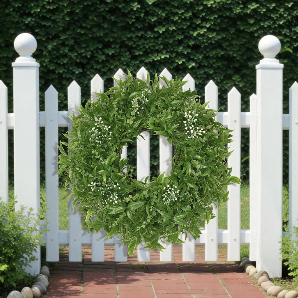 The Evergreen Meadow Wreath | 26" Artificial Greenery & Eucalyptus Front Door Wreath